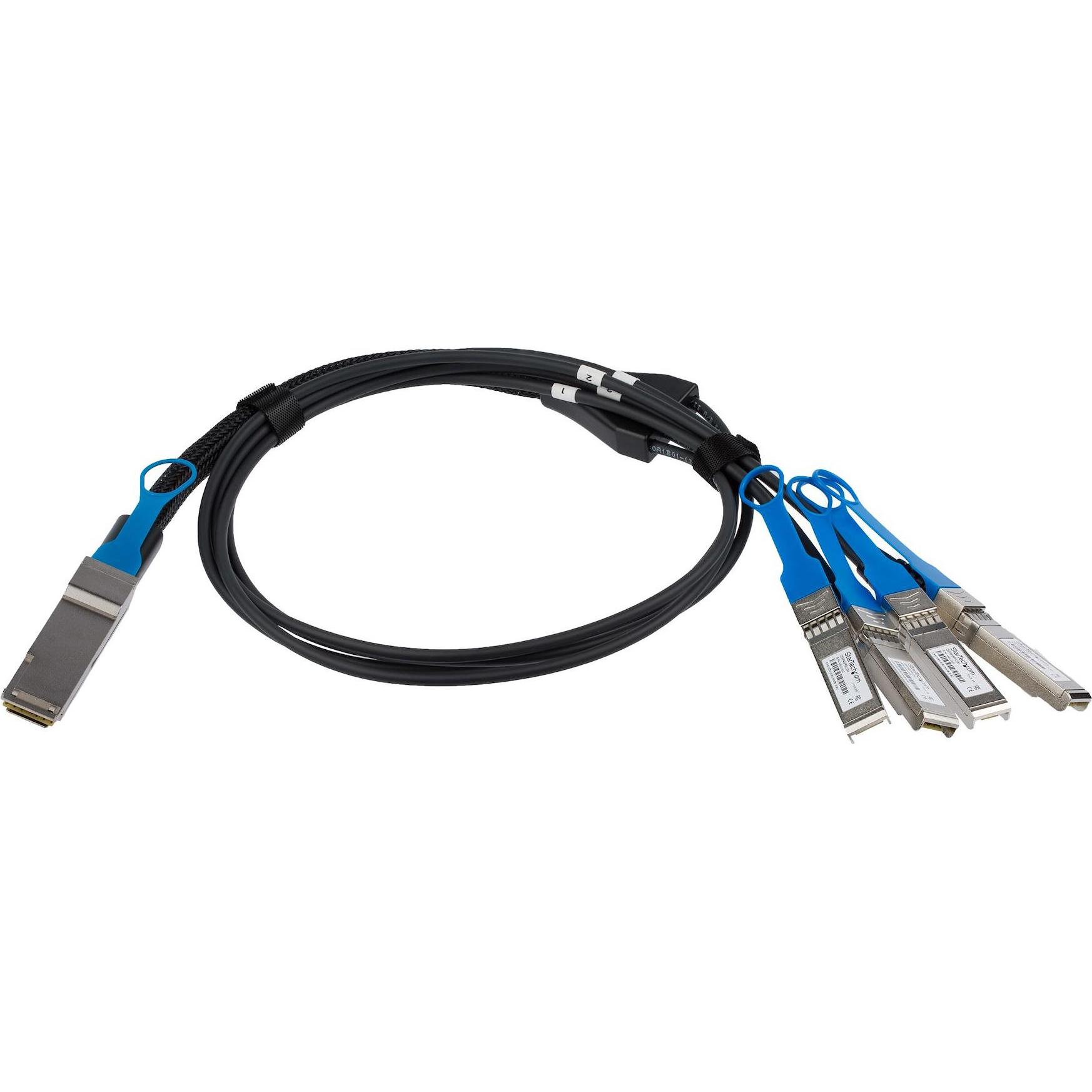 Thumbnail - StarTech 1m Qsfp+ Breakout Cable, Transceiver, Schwarz