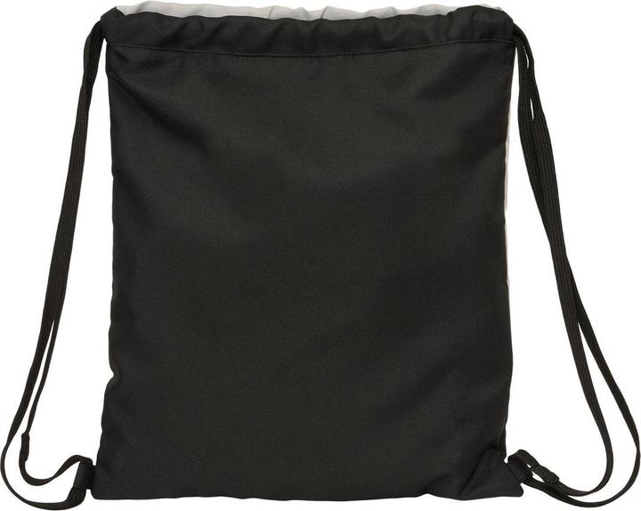 Actual product image Kappa Rucksacktasche mit Bändern Grey Schwarz Grau 35 x 40 x 1 cm