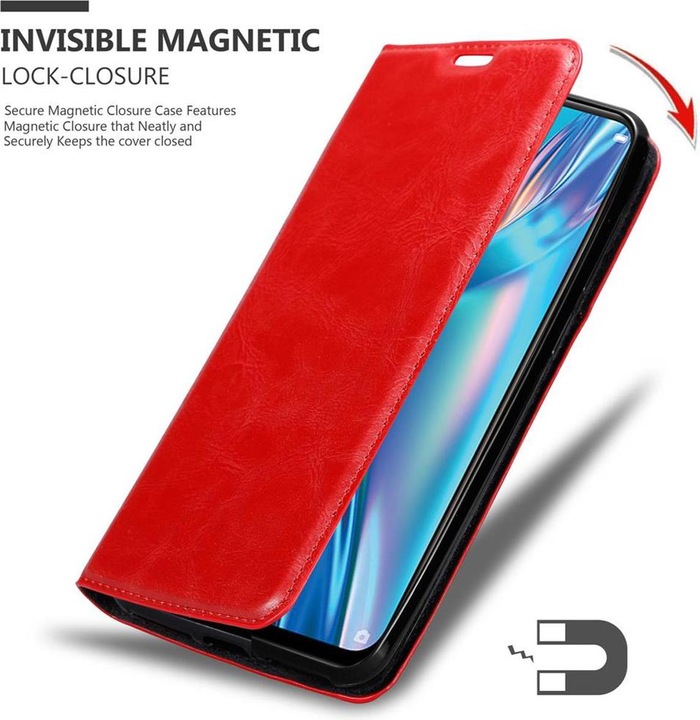 Actual product image Cadorabo Book Invisible Magnet Cover (Oppo A12)