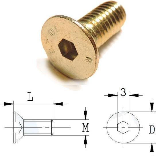 Actual product image CMT 990.055.00 Kegelkopfschraube passend zu Artikel 823, M5x9x12