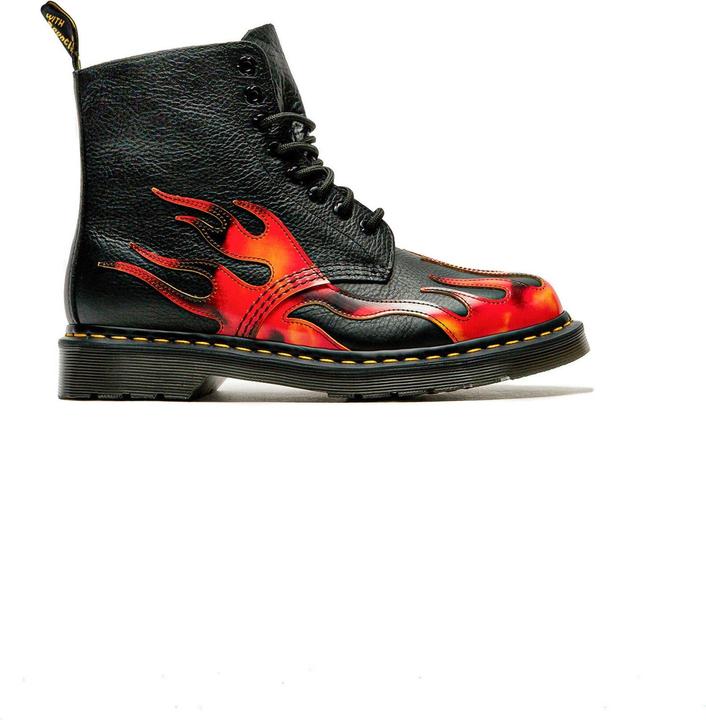 Image du produit Dr. Martens 1460 Pascal Black Vibrant Red Dms Yellow Overdrive Multi Arcadia (45)