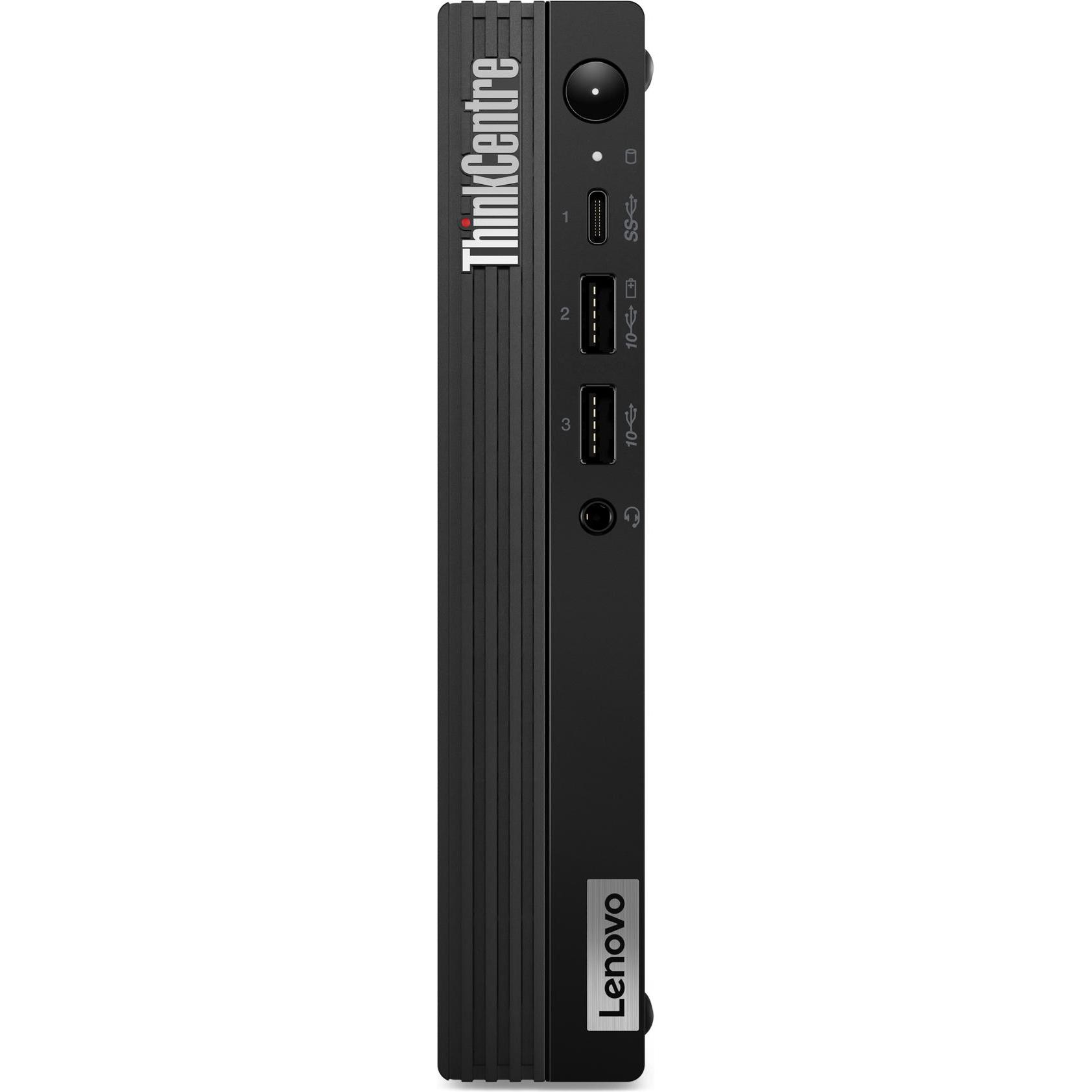 Lenovo ThinkCentre M70q Gen 3 (Intel Core i5-12400T, 8 GB, 256 GB, UHD Graphics 730), PC, Schwarz
