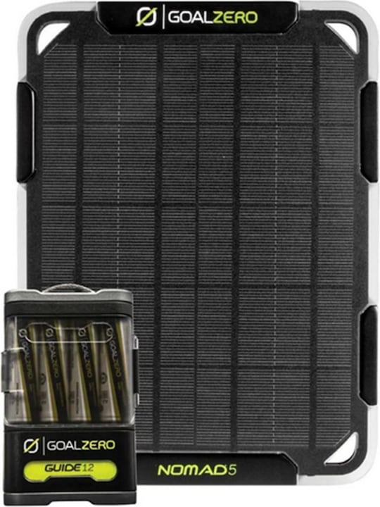 Goal Zero Powerbank Guide 12 + Nomad 5 Solarpanel (2500 mAh, 10 W, 12 Wh)