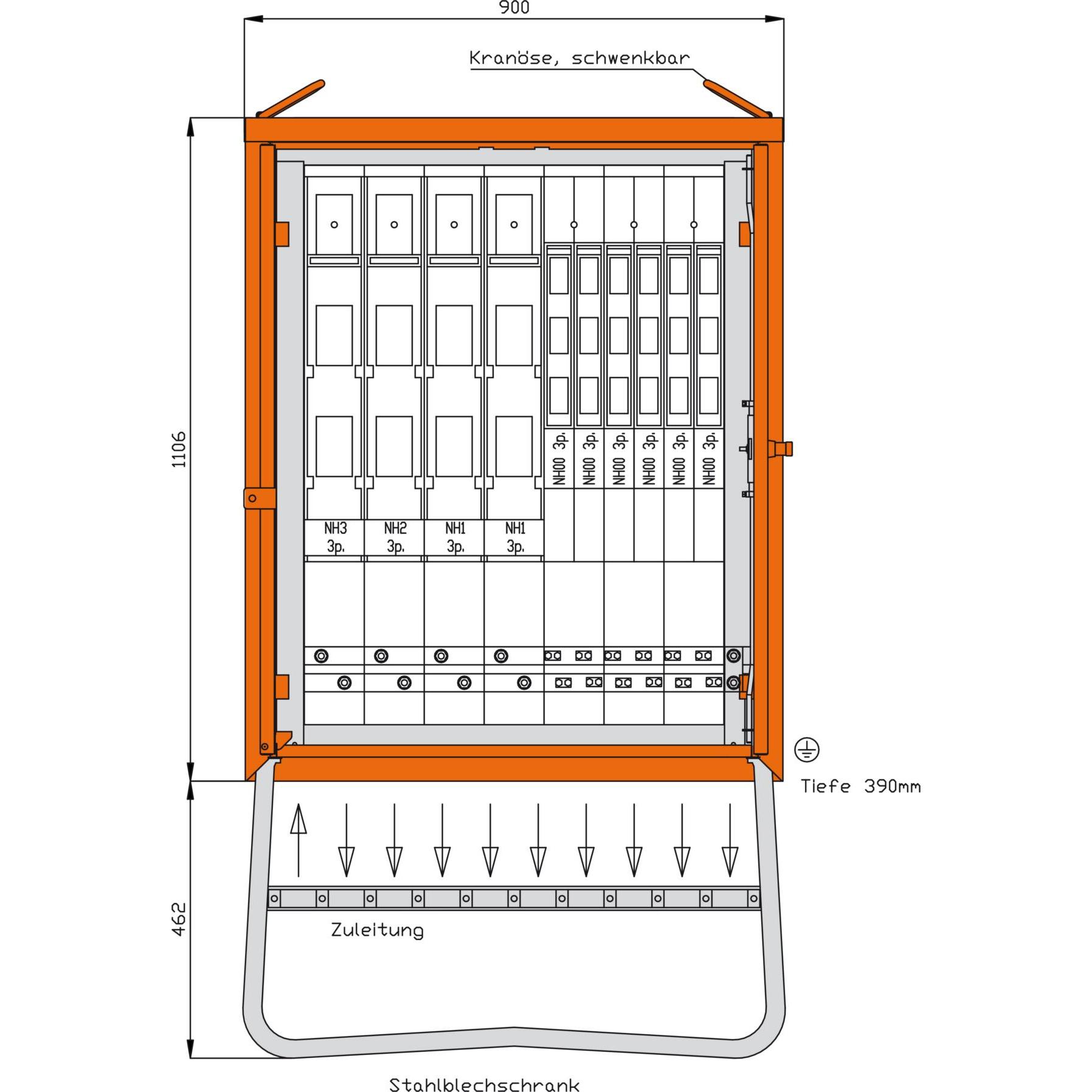 Walther Werke WAL WGV0092 Hauptverteiler 436 kVA (WGV0092)