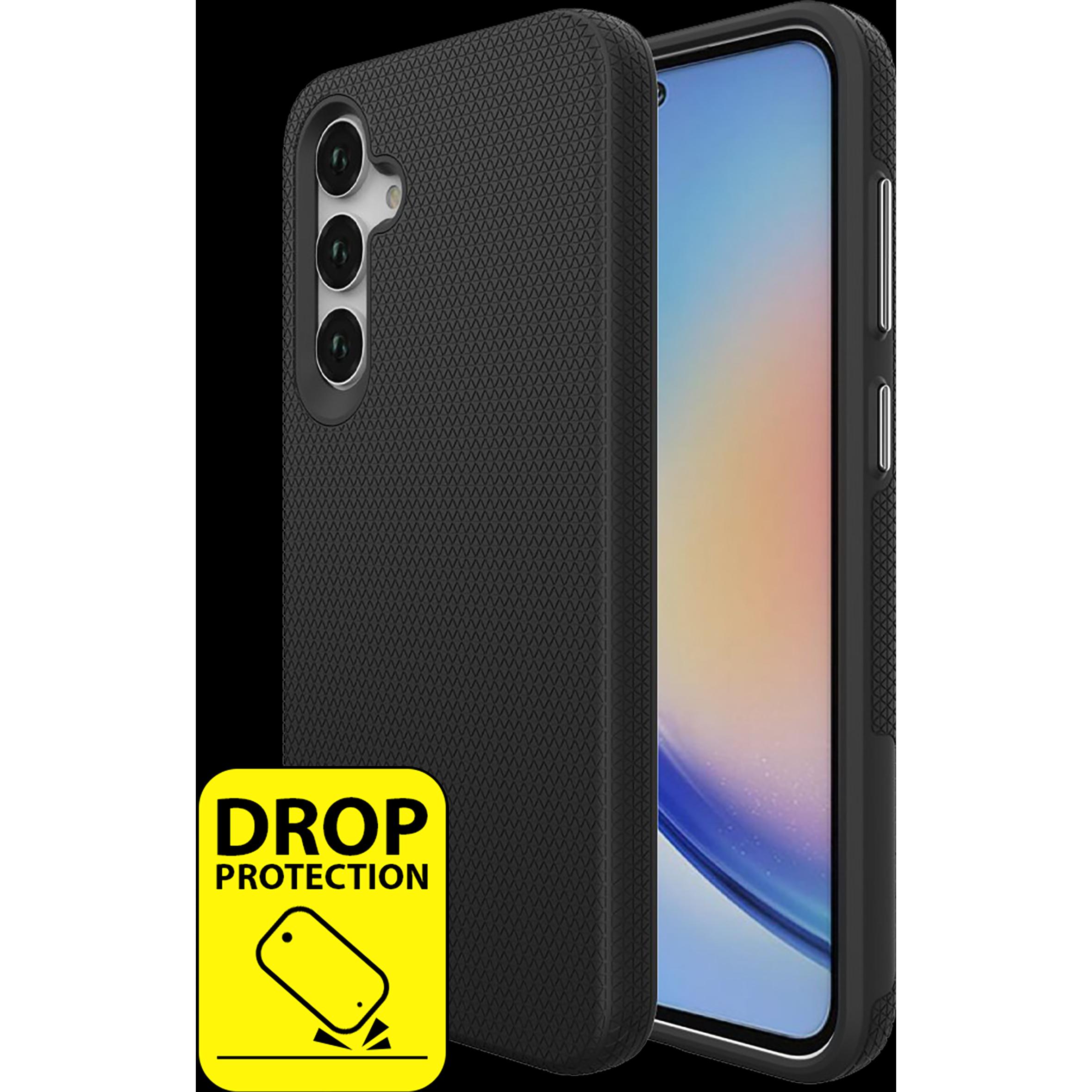 Cazy Robuste Strukturhülle für Samsung Galaxy A15 / A15 5G, TPU und PC Material, Rutschfeste Textur - (Samsung Galaxy A1...