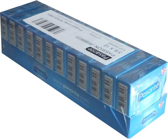 Produktbild Pasante Passion» (Vorteilspack!) 12x3 gerillte Kondome für einen besonders intensiven Orgasmus (36 Stk.)