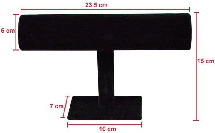 Produktbild JTI Armbandständer, Samt - Schwarz (Samt)