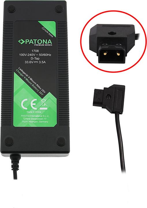 Actual product image Patona Premium V-Mount Charger 26V D-TAP (Camera battery power adapter)