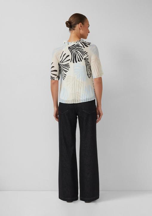 Immagine prodotto s.Oliver Bluse Festliche Chiffon-Bluse mit Plissee und Rüschen (48)