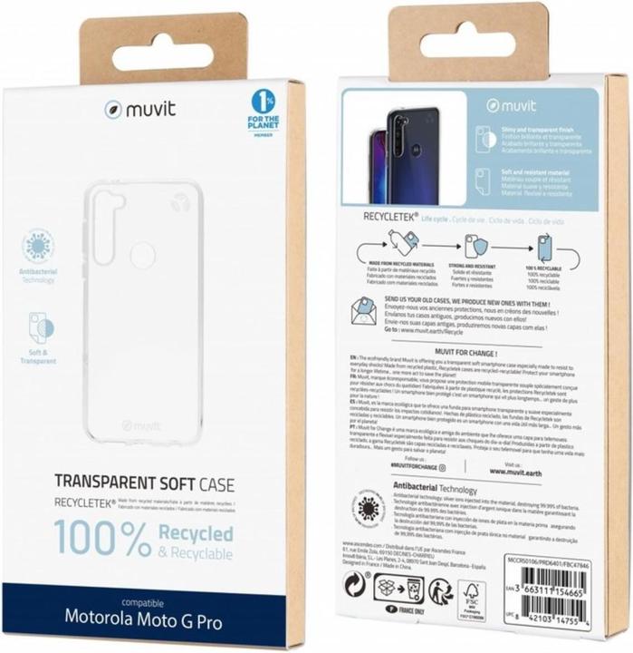 Produktbild Muvit Coque Souple Transparente Motorola Moto G Pro (Motorola Moto G Pro)