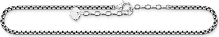Actual product image Thomas Sabo Anklet Venetian blackened (925 silver, 27 cm)