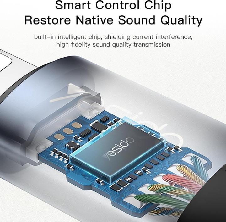 Produktbild Yesido Lightning auf 3.5mm Buchse Audio Adapter (Lightning, 3.5mm Buchse)