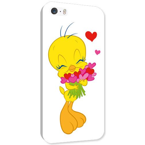 Warner Bros Cover Tweety Cuori iPhone 5/5S (Apple iPhone 5), Cover smartphone, Multicolore