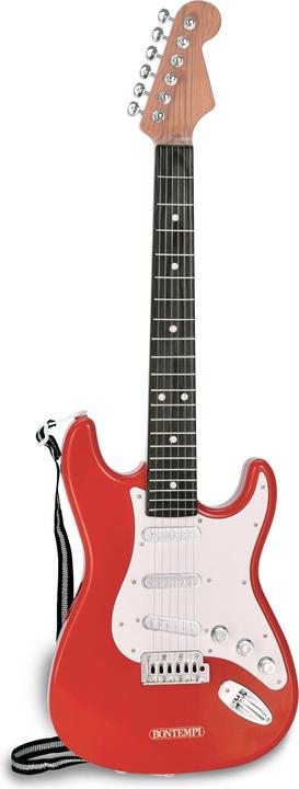 Actual product image Bontempi Electric Guitar Red with Guitar Strap