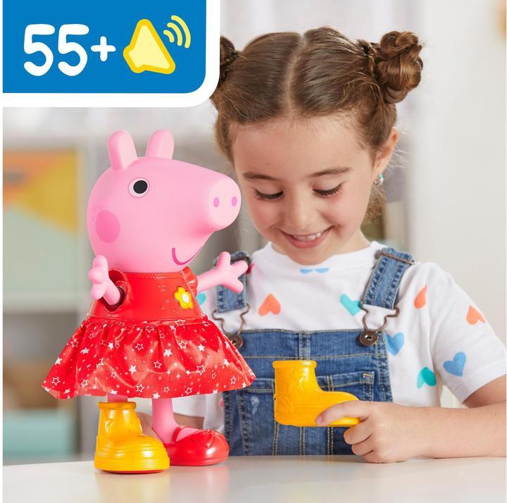 Actual product image Hasbro Peppa Pig Peppa's mud puddle party doll