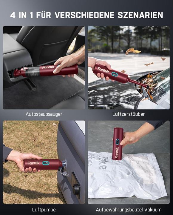 Produktbild Fanttik 4-in-1 Akku-Autostaubsauger Slim V8 Apex
