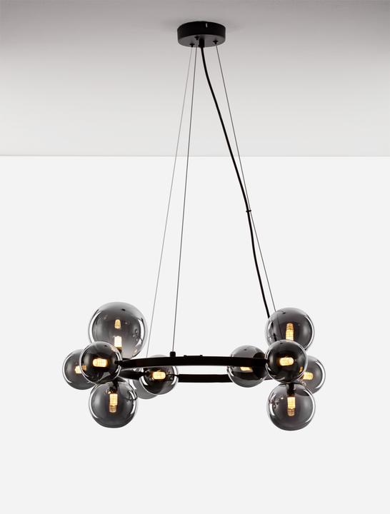 Productafbeelding Nova Luce ODILLIA hanglamp G9 11-voudig zwart 120x65cm dimbaar 9028855 (G9)