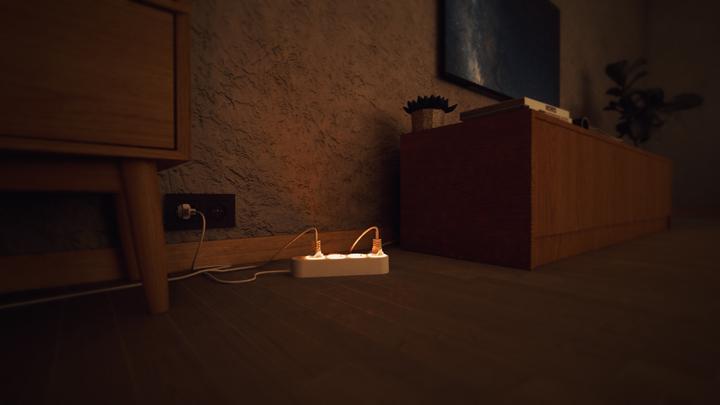 Actual product image Shelly Power Strip 4 Gen4, 4-fach Steckdosenleiste, weiss, WiFi, Bluetooth, Zigbee, Matter, Apple HomeKit (4x)