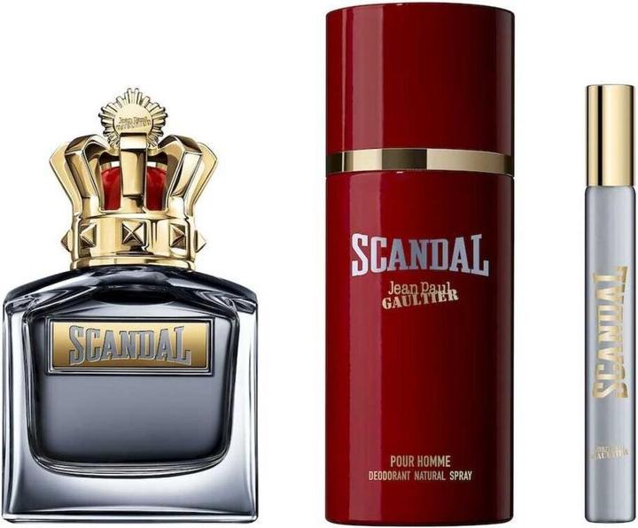 Produktbild Gaultier JPG Scandal Pour Homme Geschenkset 100ml EDT Spray + 10ml EDT Spray + 150ml Deo Spray (Parfum Set)