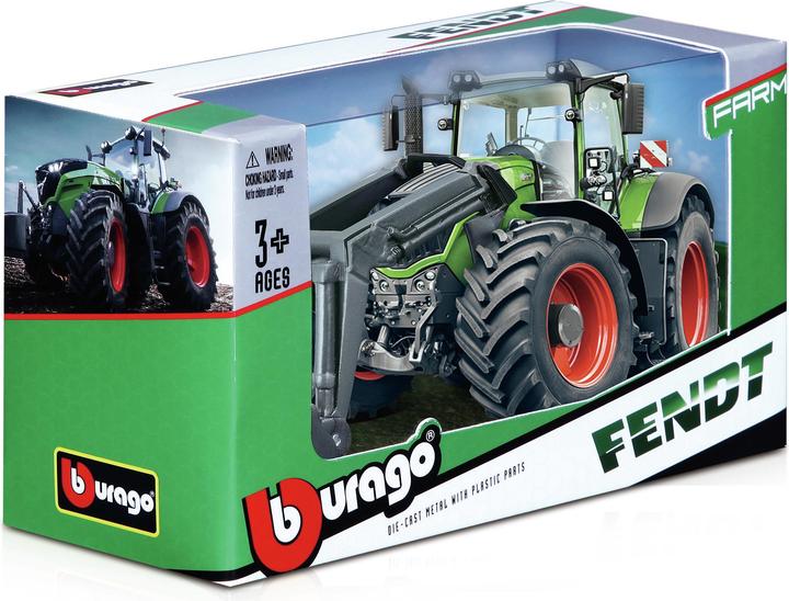 Produktbild Bburago 10cm farm tractor with front loader, assorted, 18-31630
