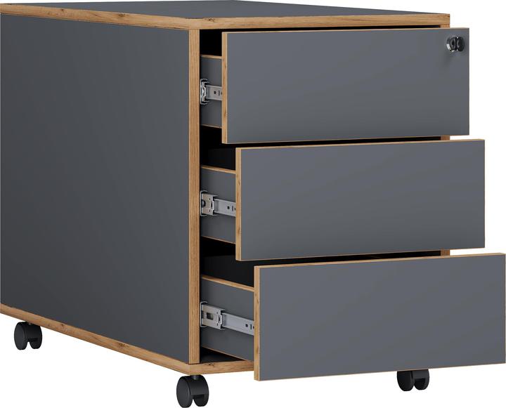 Produktbild VCM Büro Rollcontainer Salia 3 Schublade (50 x 39 x 70 cm)