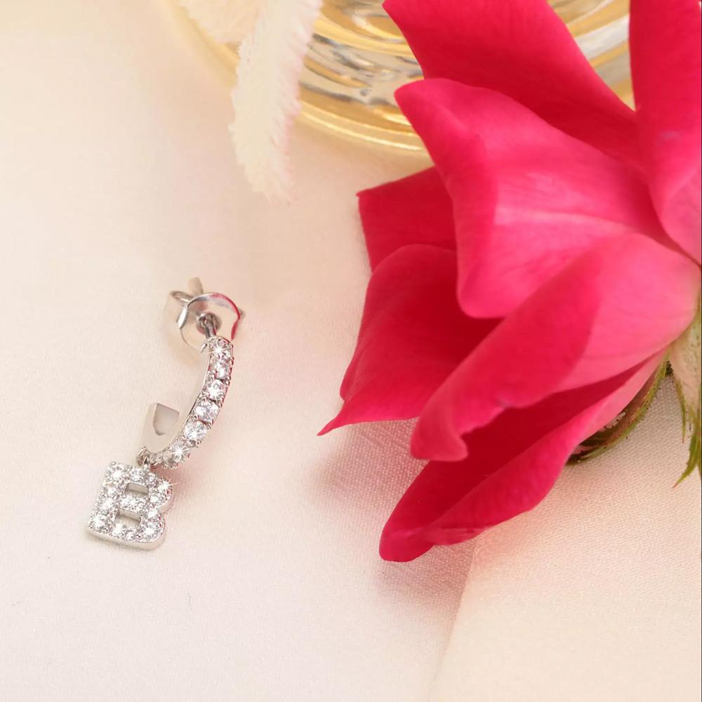 Thumbnail - La Petite Story, Ohrringe, Exigo Letter B Ohrstecker, (Messing)