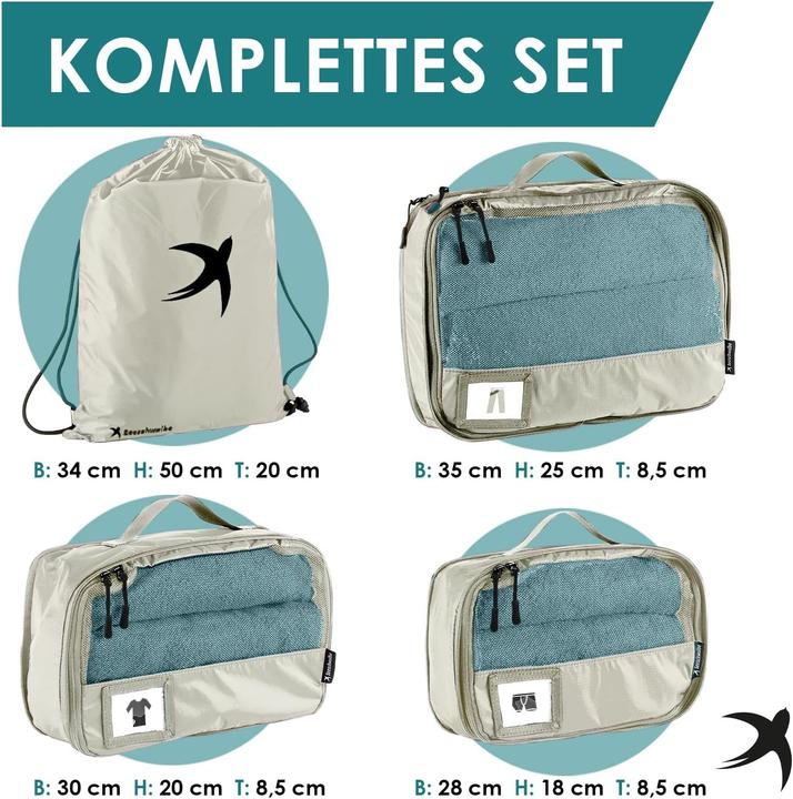 Produktbild Seeschwalbe 4-teiliges Packwürfel-Set