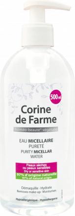 Image du produit Corine de Farme Purity micellar water (Lait nettoyant, 500 ml)
