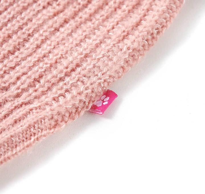 Produktbild vidaXL Kinder-Pulloverweste Gestrickt Hellrosa 140,Material: 67 (140)