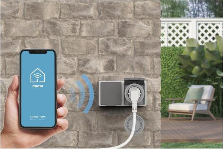 Produktbild Hama 00176624 Wi-Fi Steckdose Aussenbereich 2300 W