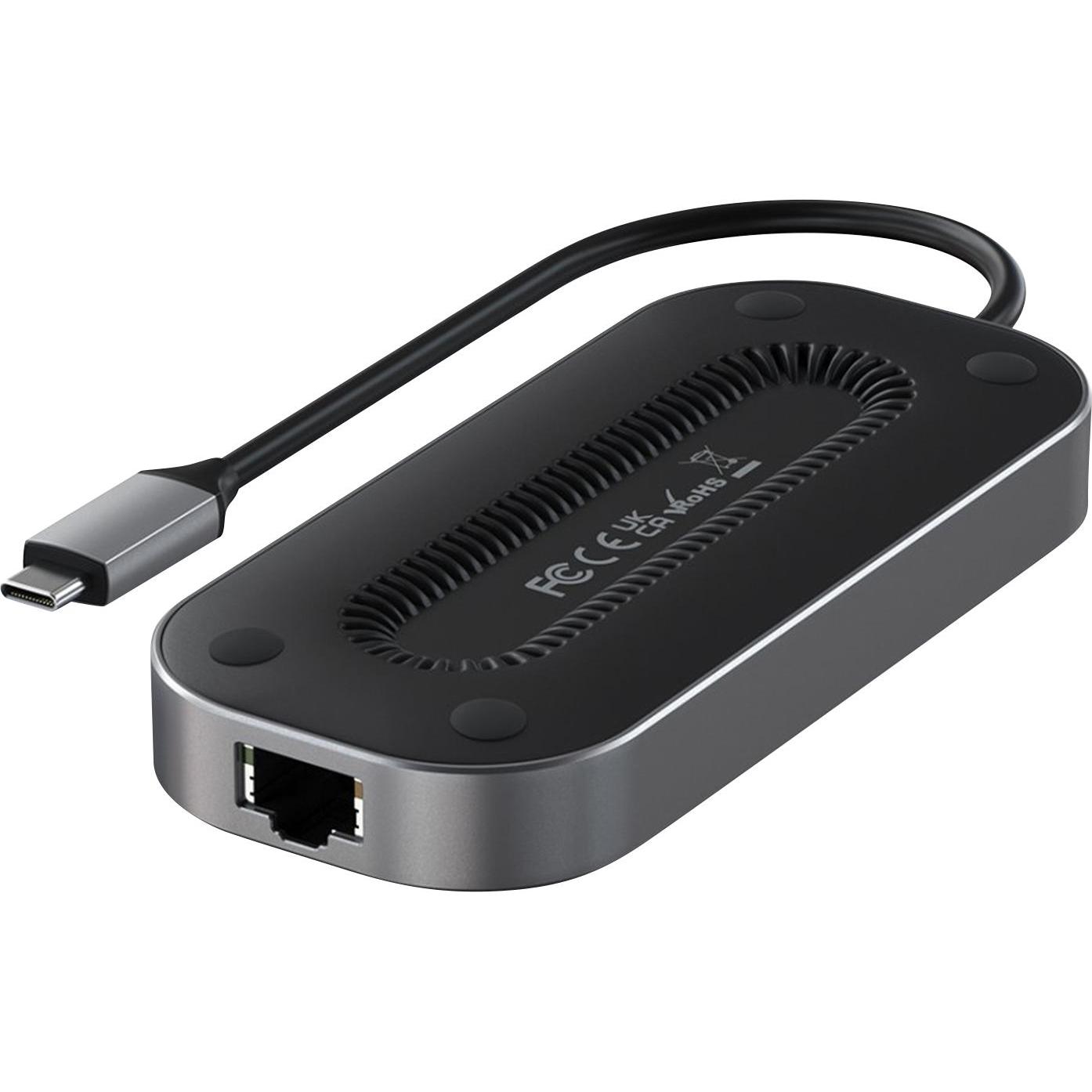 Thumbnail - Satechi ST-U4MGEM (USB-C, 7 Ports), Dockingstation + USB Hub, Schwarz