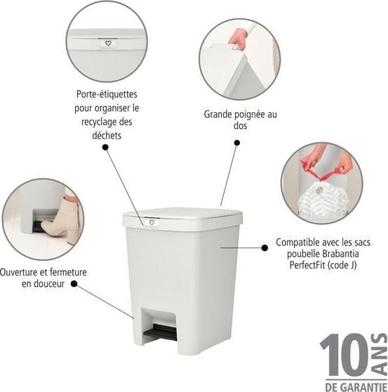 Actual product image Brabantia StepUp Bin (25 l)