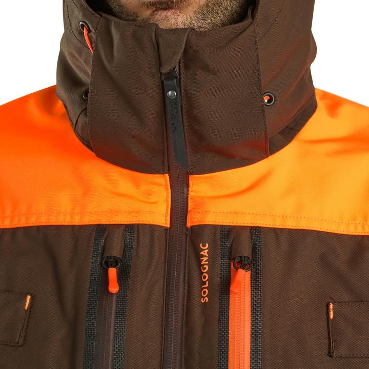 Produktbild Solognac Jagdjacke Regenjacke Renfort 900 orange/braun (M)