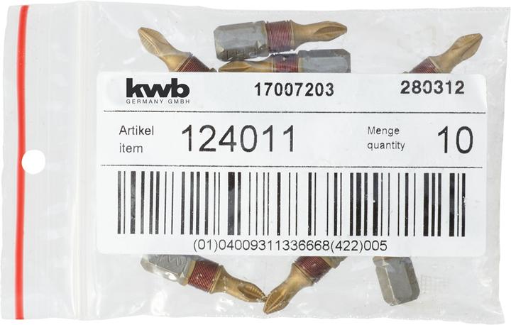 Produktbild kwb 124011 Kreuzschlitz-Bit PH 1 Stahl 1 St.