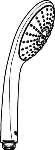 Actual product image Grohe Handbrause Euphoria 110 Mono 27265000 11 cm chrom (1 Beam type, 20 l/min)