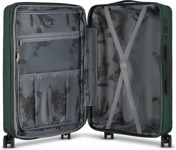 Actual product image Franky Dallas 3.0 4 Rollen Kofferset 3-teilig mit Dehnfalte (188 l)