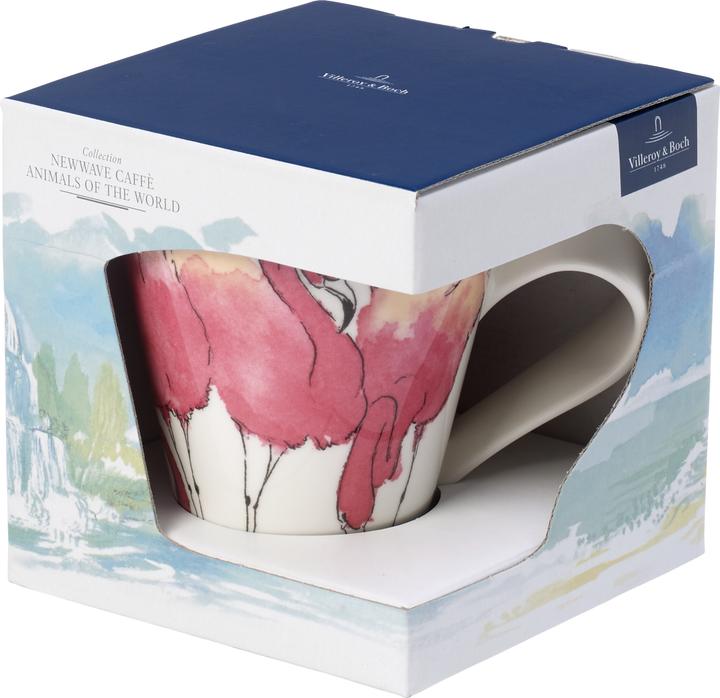 Produktbild Villeroy & Boch Becher mit Henkel (Geschenkkarton) NewWave Caffè Rosa Flamingo (300 ml, 1 x)