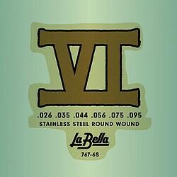 La Bella 767-6S Bass VI st.st.rw 026/095 (Bass), Saiten