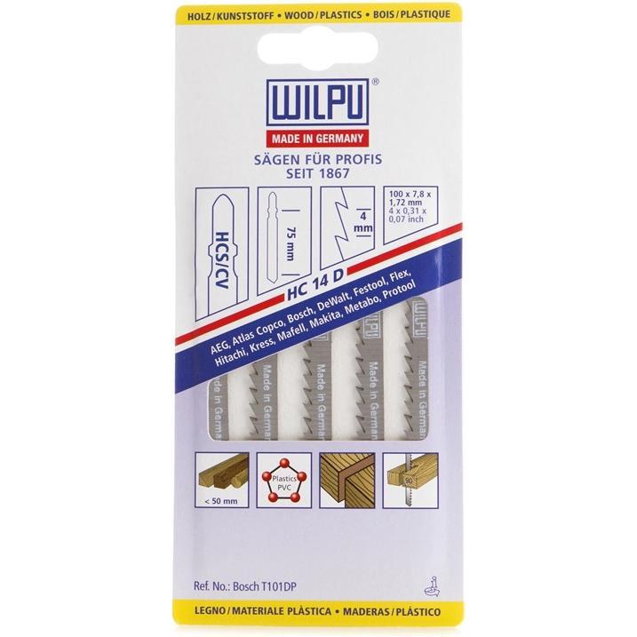 WILPU, Sägeblatt, Saws for wood, plastic (5pcs.) HC 14 D