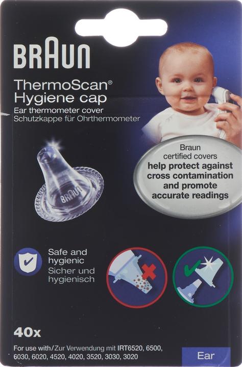Actual product image Braun ThermoScan replacement protective caps LF40EULA