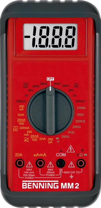 Benning Hand-Multimeter digital MM 2 K (CAT III 600V)