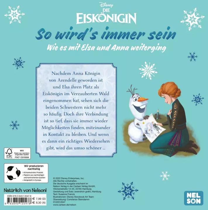 Produktbild Disney Eiskönigin: So wird's immer sein - Wie es mit Elsa und Anna weiterging (Deutsch, Nelson)