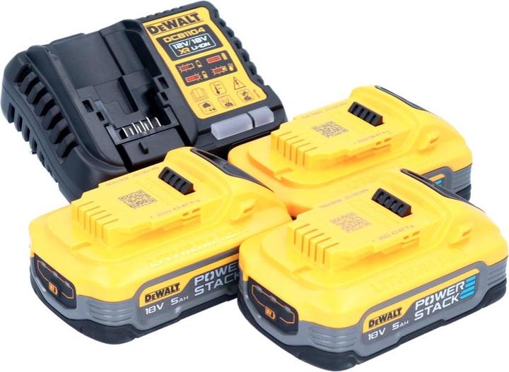 Produktbild DeWalt DCB 1104 H3 Akku Starter Set 12 V / 18 V 3x Powerstack Akku 5,0 Ah + DCB 1104 Ladegerät (18 V)