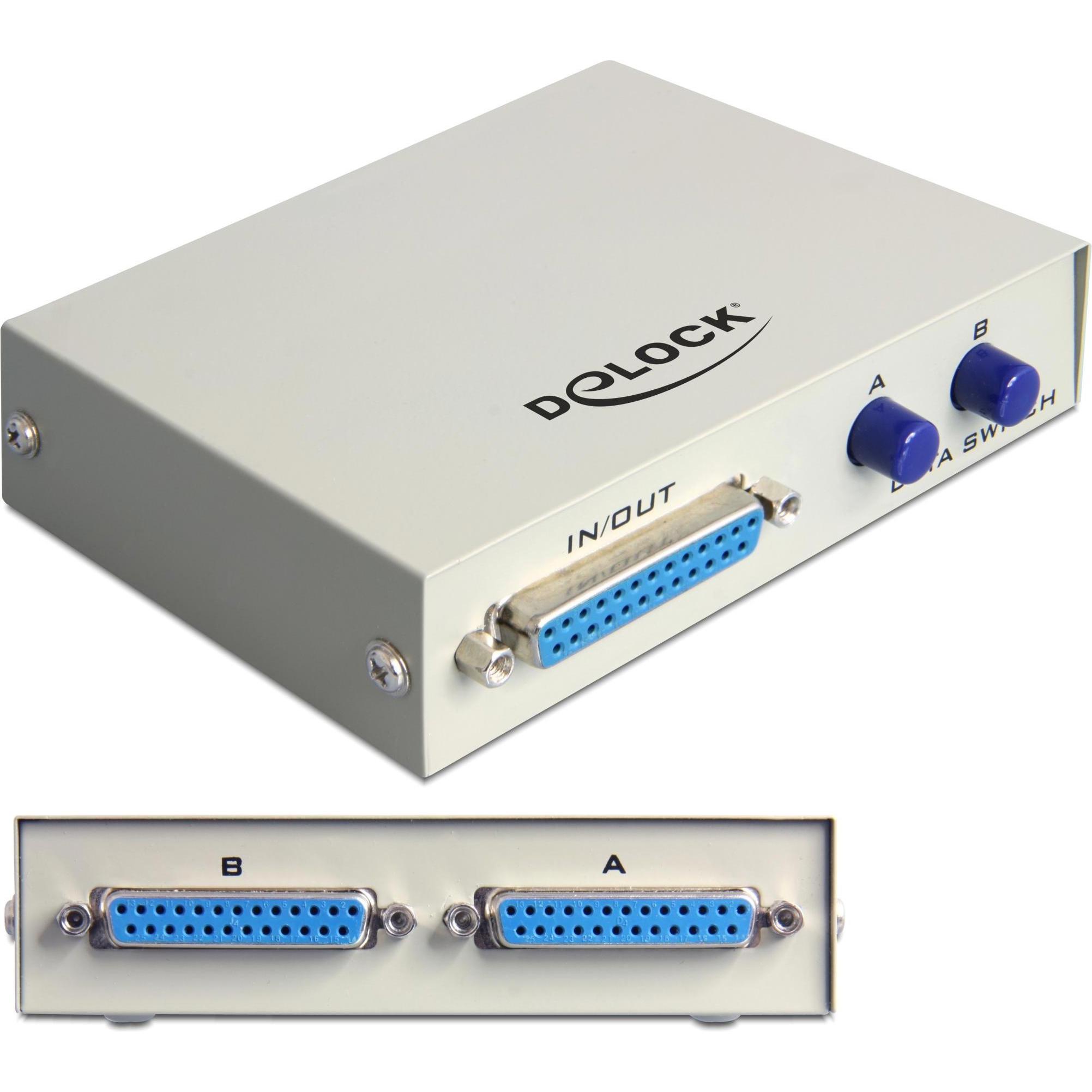 Delock DB25 Switchbox 2Port manuell, Switch Box