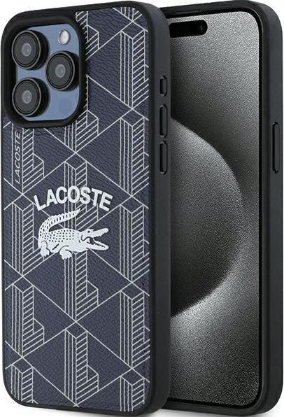 Produktbild Lacoste LCHMP15LPIGV iPhone 15 Pro 6.1" granatowy/navy hardcase Monogram Vintage Logo MagSafe (Apple iPhone 15 Pro)