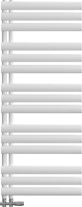 Produktbild Emke Elektrischer Badheizkörper, 1430x400mm - Weiss Ovalrohr-Handtuchtrockner (484 W)