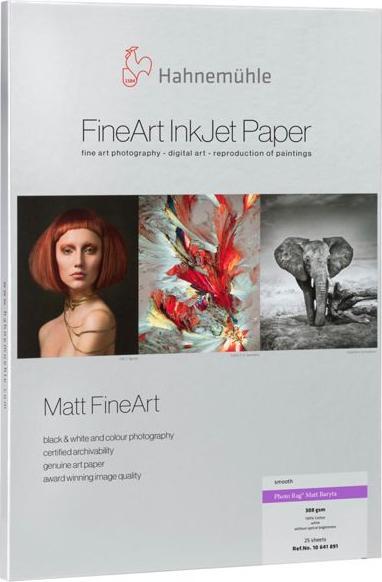 Actual product image Hahnemühle Photo Rag Matt Baryta A3+ 25 sheets (308 g/m², A3+, 25 x)