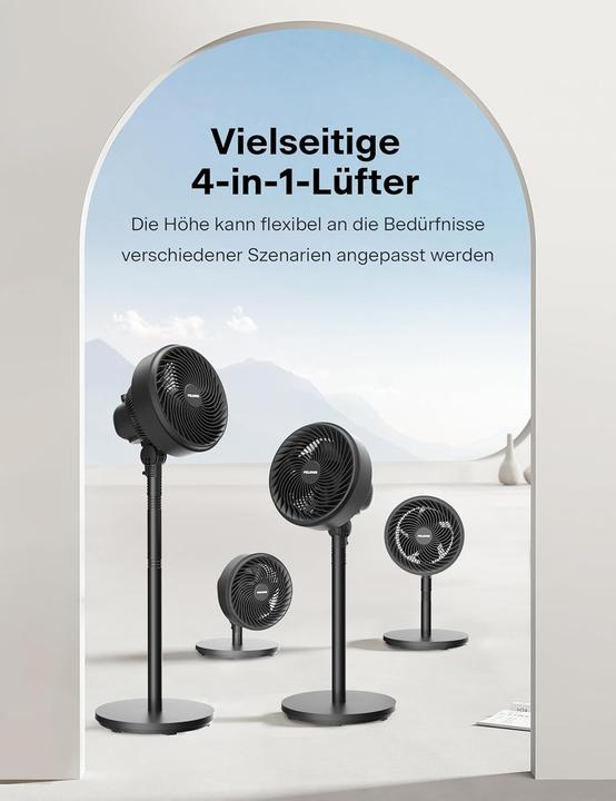 Produktbild Pelonis Höhenverstellbarer Säulenventilator (46 dB)