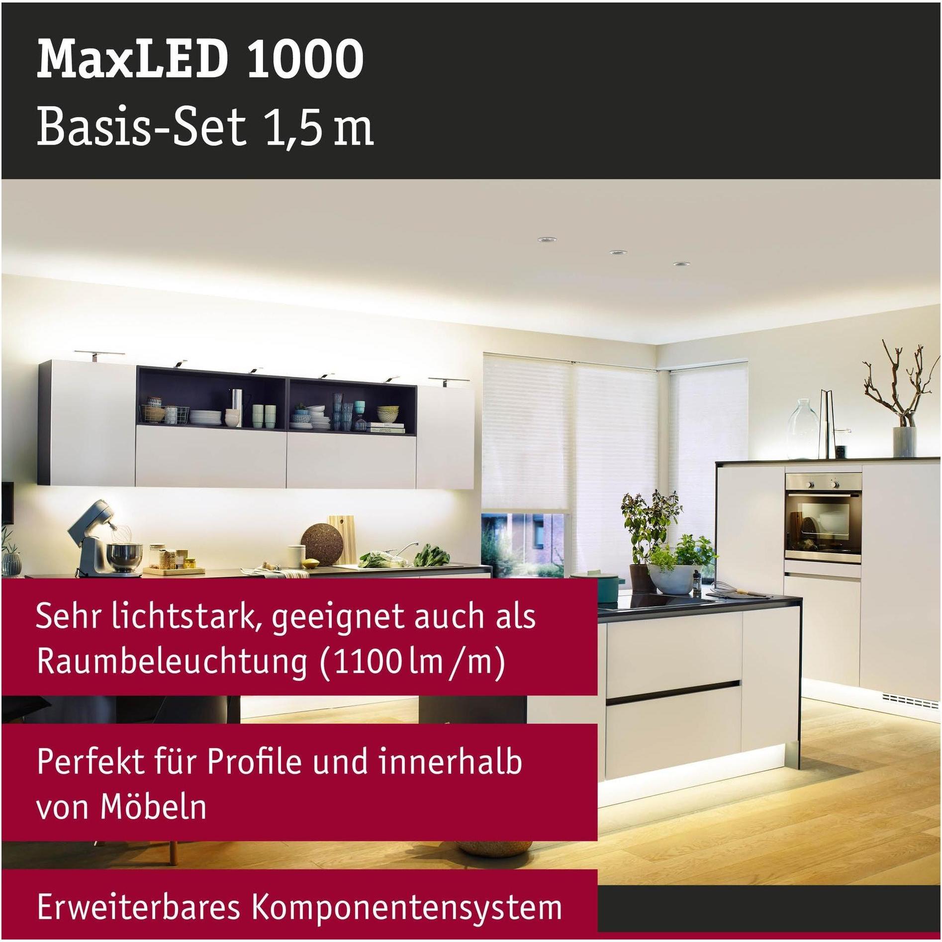 Thumbnail - Paulmann, LED Streifen, MaxLED 1000 Stripe Set (Warmweiss, 150 cm, Indoor)