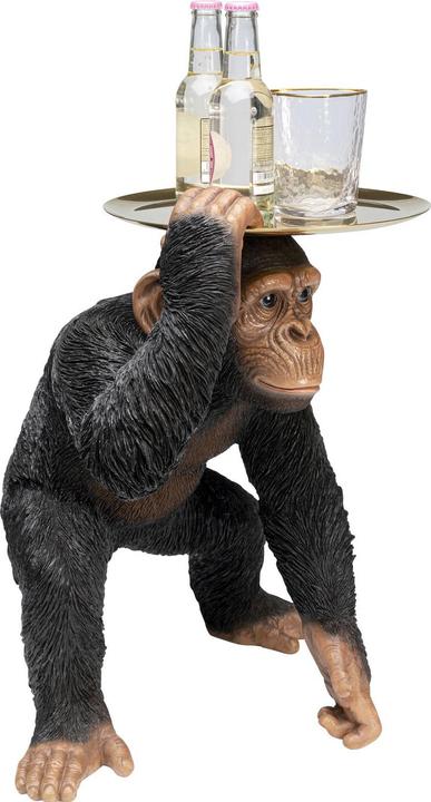 Actual product image Kare Design Decorative figure Butler Playing Chimp Black 52cm